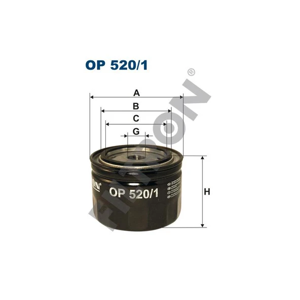 5715464 YAĞ FİLTRESİ BENFORD BOMAG CHEVROLET RENAULT DEUTZ FIAT FORD VOLVO OP520/1