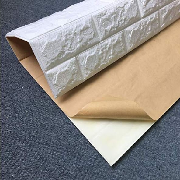 Renkli Duvarlar Kendinden Yapışkanlı Esnek Sünger 4,5 mm Tuğla Duvar Paneli - 2