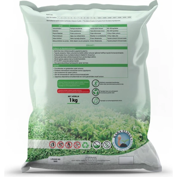 KaraElmas Solucan Gübresi 1 kg - 2