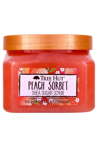 Tree Hut Peach Sorbet Shea Sugar Scrub Vücut Peelingi 510GR