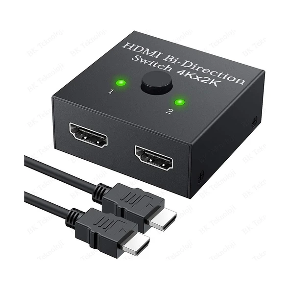 HDMI Switch → 4K 3D Destekli HDMI Switch – 2 Giriş 1 Çıkış veya 1 Giriş 2 Çıkış - 2
