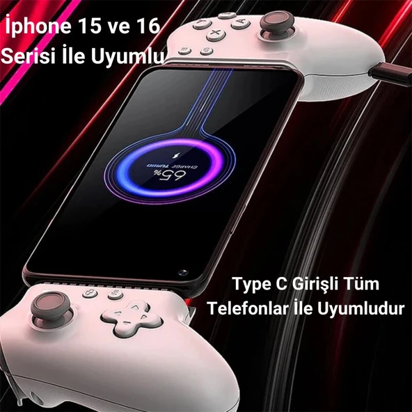 Polham İphone 15,16 ve Android Telefonlar İle Uyumlu Oyun Kolu, PUBG Oyun Kolu, RPG Oyun İçin Joystick - 4