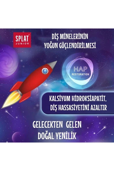 Splat Junior Diş Macunu So' Natural 6-11 Bubble Gum %98 Natural 73 g - 4