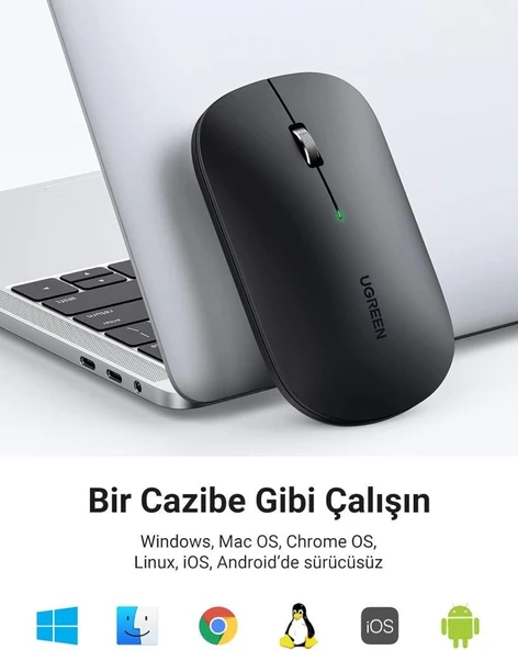 Ugreen MU001 Kablosuz Optik Mouse - Teşhir - 5