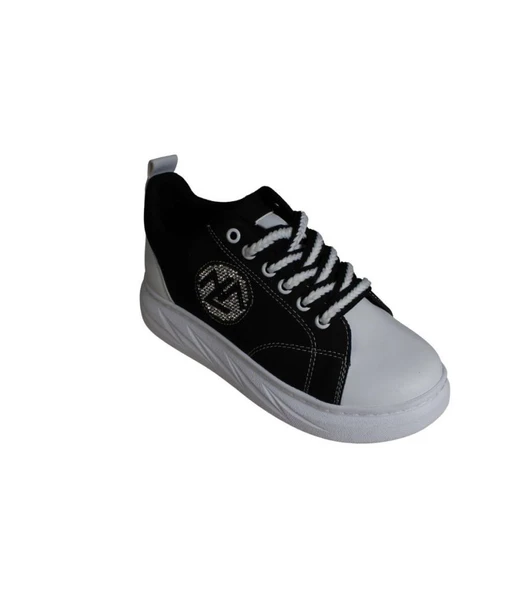 YAZKIŞ Kadın Siyah Keten Yanı Taşlı Klaın Taban Fashıon Günlük Spor Ayakkabı ürün görseli