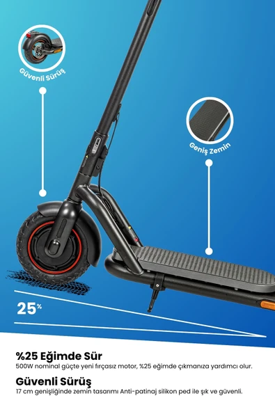 Electroll N65 Elektrikli Scooter - Yenilikçi Teknoloji, Zarif Tasarım, Üstün Konfor, Güvenli Sürüş - 3