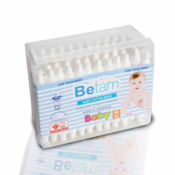 Betam Emniyetli Bebek Kulak Çubuğu 60lı - 2