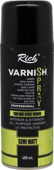 Rich Sprey Vernik 400 ml - Yarı Mat