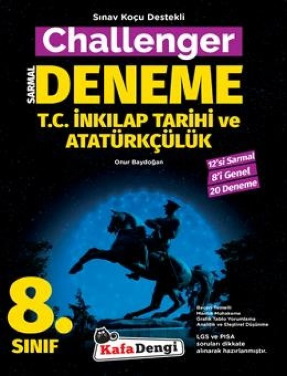 Kafadengi 8. Sınıf Lgs İnkılap Tarihi 20 Li Challenger Denemesi 2023 ürün görseli 1
