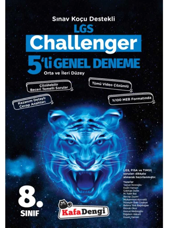 Kafadengi 2024 8. Sınıf Lgs Challenger 5 Li Deneme ürün görseli