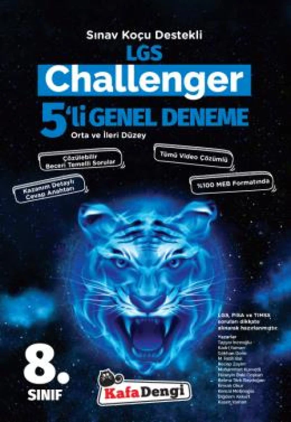 Kafadengi 2024 8. Sınıf Lgs Challenger 5 Li Deneme - Resim 2