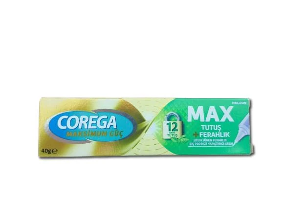 Corega Max Tutuş + Ferahlık 40 gr Protez Diş Yapıştırıcı