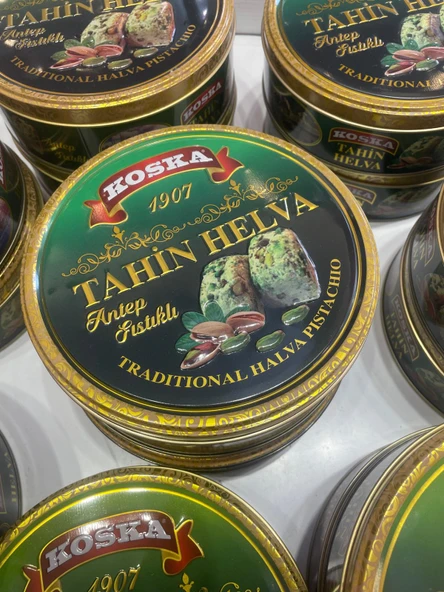 KOSKA TENEKE ANTEP FISTIKLI HELVA 400 GR KOLİ 12 ADET - 2