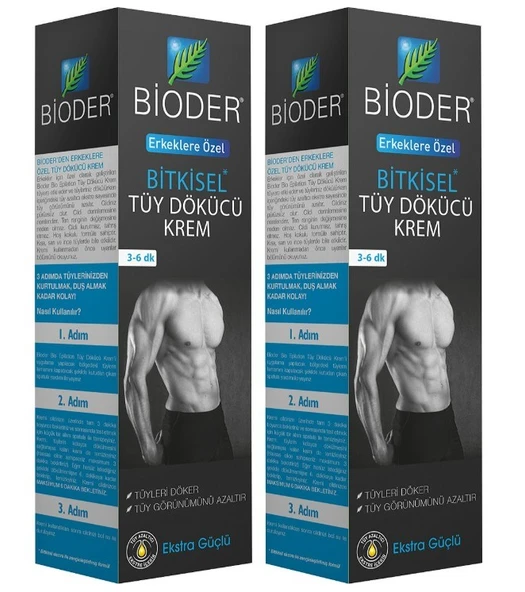 Bioder Tüy Dökücü Krem Bio-Epilation Erkekler İçin 100 ml 2 Adet
