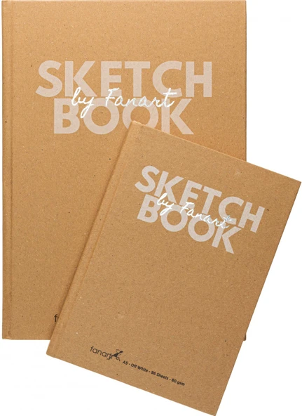 Fanart Academy Ciltli A5 Kraft Sketch Pad 96yp 80gr  - Kraft ürün görseli