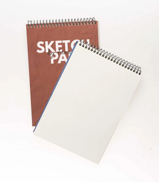 Fanart Academy Üstten Spiralli A5 Sketch Pad 80gr 50yp  - Akdeniz Mavisi - Resim 2