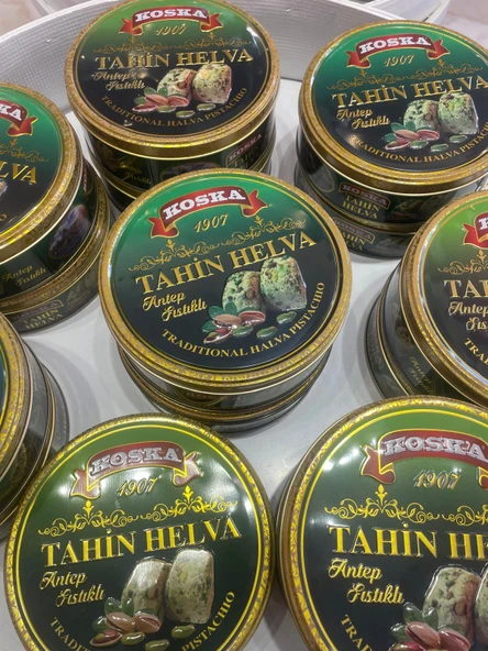 KOSKA TENEKE ANTEP FISTIKLI HELVA 400 GR KOLİ 12 ADET - 3