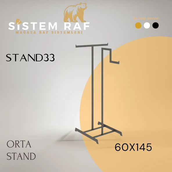60x145 Z Kollu Sabit Askılık