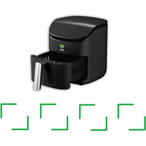 Wiami Airfryer 3.5 L Akıllı Yağsız Hava Fritözü Siyah - 4