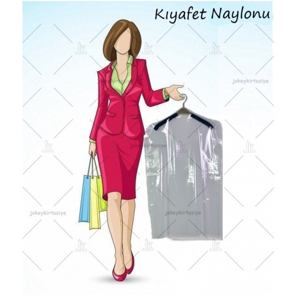 Omuzlu Askılık yuvalı 60x90cm Kuru temizleme - Dolap içi ŞEFFAF saklama NaYLoNu (10adet)