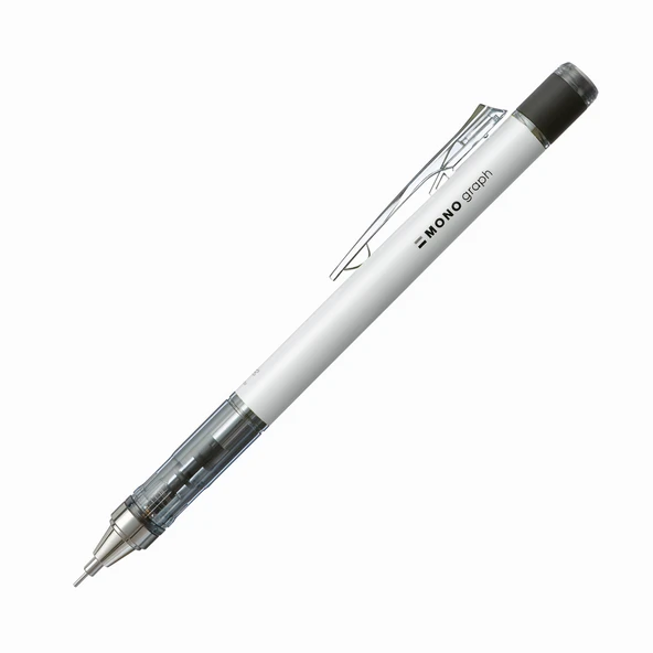 Tombow Mono Graph 0.5 mm Versatil Kalem Neon Beyaz ürün görseli