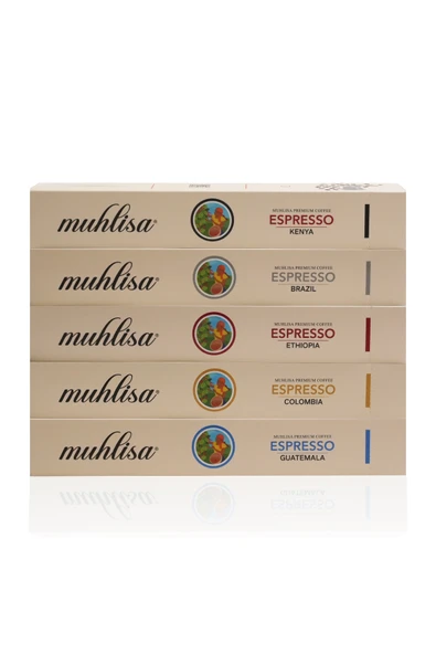Muhlisa Espresso 5 Çeşit Kapsül Kahve Seti (50 Kapsül)
