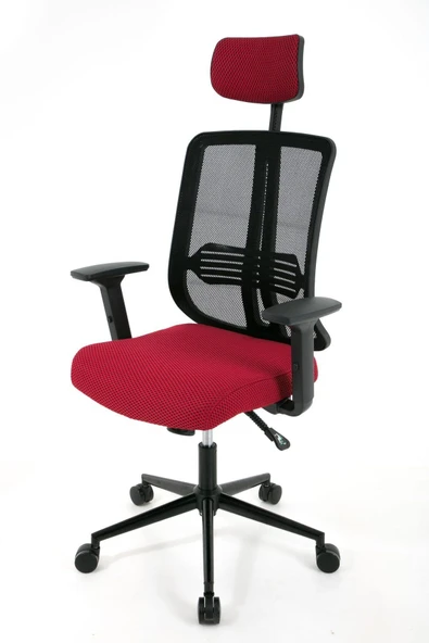 ZEON | COMFORT Ofis koltuğu Çalışma Koltuğu |Kırmızı |Siyah Yıldız Ayak - 8