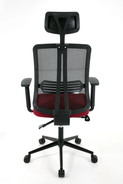 ZEON | COMFORT Ofis koltuğu Çalışma Koltuğu |Kırmızı |Siyah Yıldız Ayak - 7