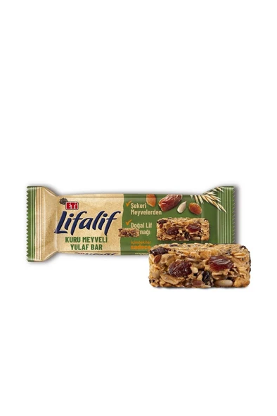 Lifalif Kuru Meyveli Yulaf Bar 35 g x 16 Adet - 3