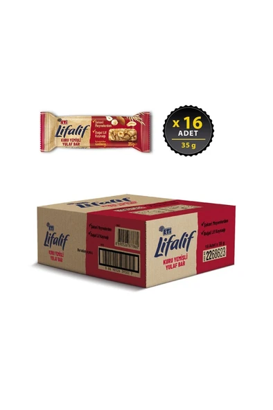 Lifalif Kuru Yemişli Yulaf Bar 35 g x 16 Adet - 2
