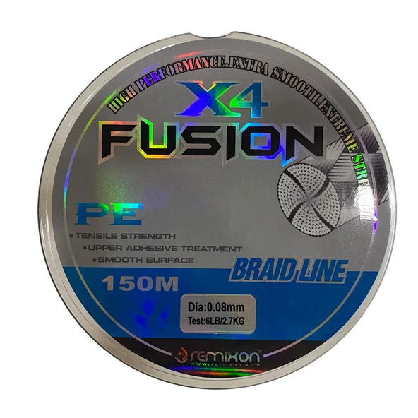 Remixon Fusion X4 Braid Line İp Misina 0.08 mm | 2.7 kg | 150 mt