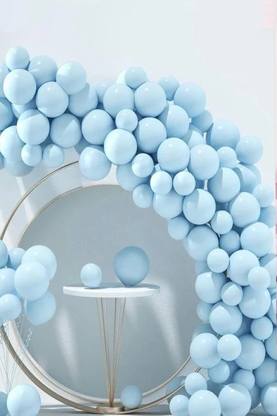 Beysüs Mavi Makaron Balon 20 adet 12inç - 8