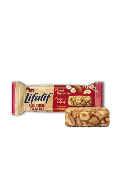 Lifalif Kuru Yemişli Yulaf Bar 35 g x 16 Adet - 3