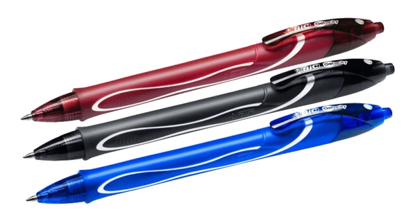 Bic Gelocity Hızlı Kuruyan Jel Kalem 0,7mm - Ana Renkler (Kırmızı-Mavi-Siyah) ürün görseli