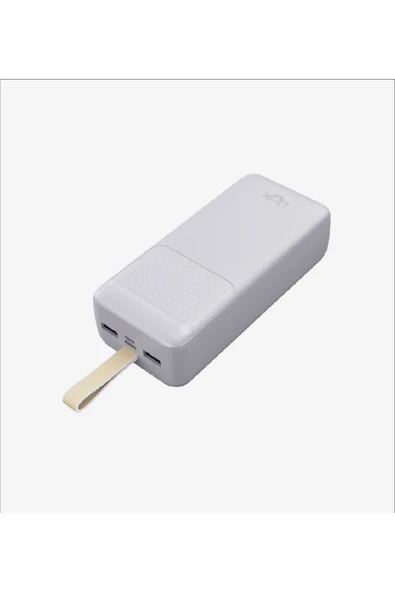 Linktech Telefon ve Tablet İçin Powerbank Kaliteli Güç Kaynağı EP93 Strong 27.000 mAh Çevre Dostu BEYAZ - 4