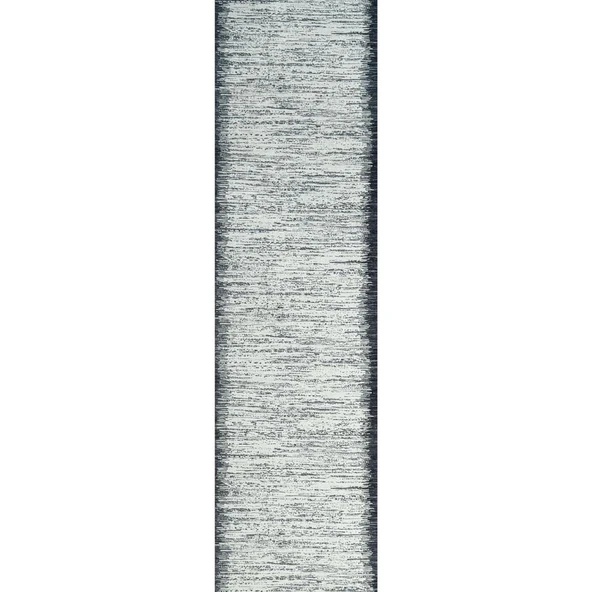 Dijital Baskı Kaymaz Taban Yıkanabilir Kesme Yolluk Oda Salon Mutfak Modern Siyah Beyaz Halı - 2