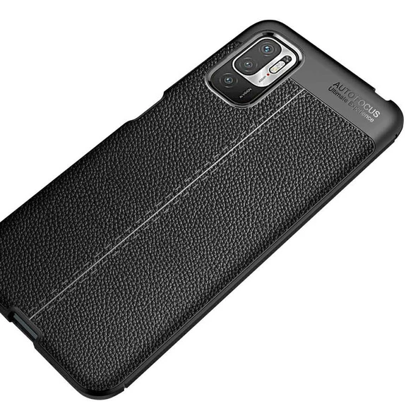 Xiaomi Poco M3 Pro Kılıf Zore Niss Deri Desenli Silikon Kılıf - Resim 8