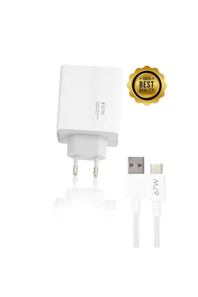 giyitec Poco F5 Pro F3 Gt F5 Uyumlu 67w Süper Hızlı Şarj Aleti Cihazı Seti ürün görseli