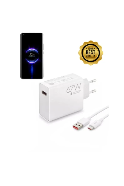 giyitec Xiaomi 11t 11i 5guyumlu 67w Süper Hızlı Şarj Aleti Cihazı Seti - Resim 2