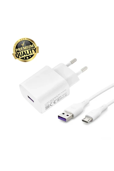 giyitec Tecno Camon 12 Air 15 15 Premier 16 Pop 6 Pro Uyumlu Hızlı Şarj Aleti Cihazı Seti Micro Usb İnce Uç ürün görseli