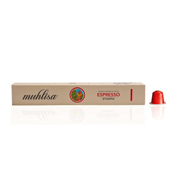 Muhlisa Espresso Ethiopia Kapsül Kahve 10'lu Kutu %100 Arabica