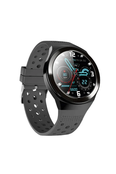 Linktech Link Tech Akıllı Saat, Smartwatch Premium Telefon Görüşmeli S88 Siyah Kordon