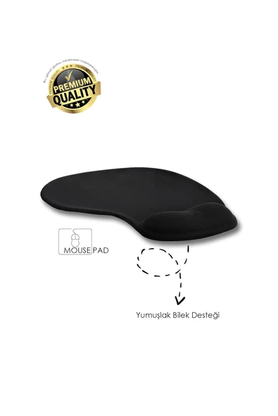 giyitec Bilek Destekli Dolgulu Ergonomik Kaymaz Taban Mouse Pad (Ev,ofis,oyun)