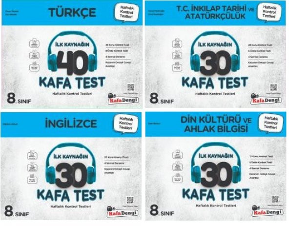 Kafadengi 8. Sınıf Lgs Sözel Kafa Test Seti 4 Test 2023 ürün görseli 1