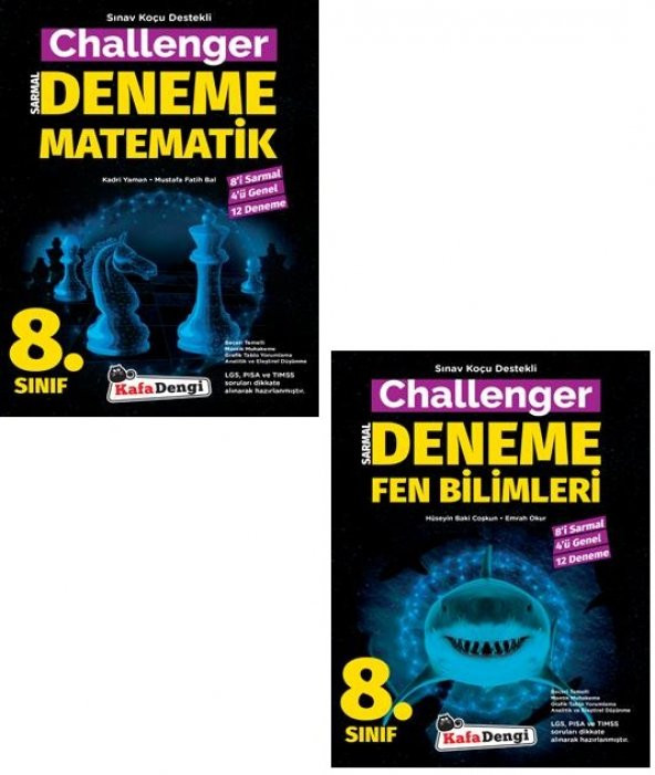 Kafadengi 8. Sınıf Matematik Fen Bilimleri Challenger Denemesi Seti 2023 ürün görseli