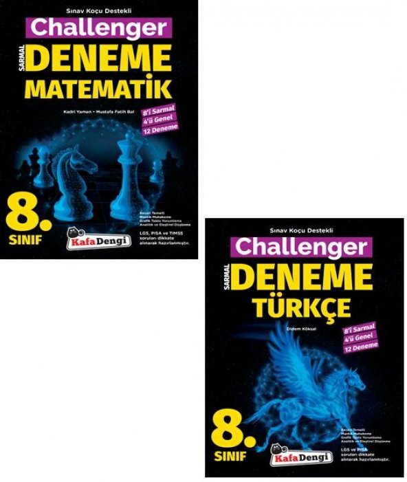 Kafadengi 8. Sınıf Lgs Matematik Türkçe Challenger Denemesi Seti 2023