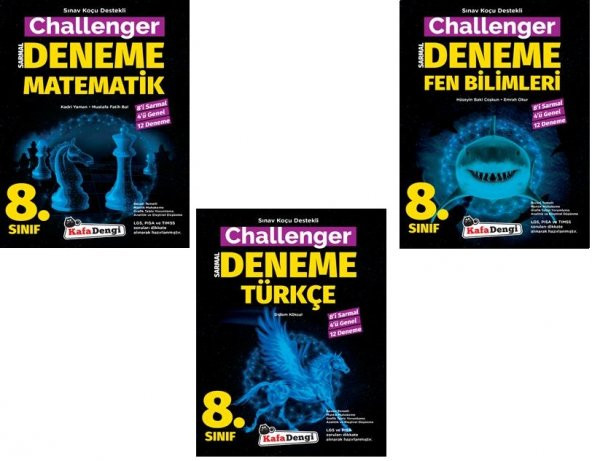 Kafadengi 8. Sınıf Matematik Türkçe Fen Challenger Denemesi Seti 2023 ürün görseli