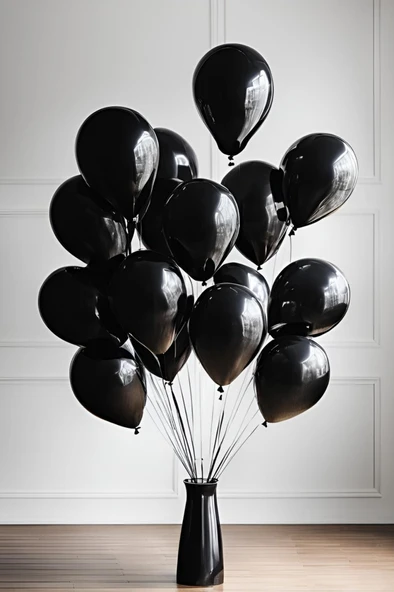 Beysüs Siyah Lateks Balon 20 adet 12inç - 4