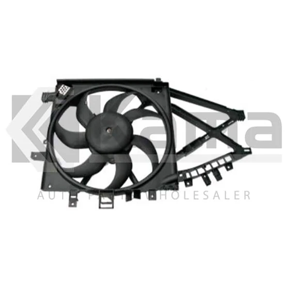 1341334-9129965 RADYATÖR FAN MOTORU VE DAVLUMBAZI (1341334) OPEL CORSA-C (1.7DTI) 01- / COMBO-C (1.7DTI) 01- İTHAL