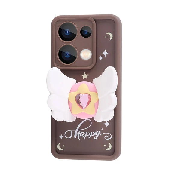 Xiaomi Redmi Note 13 Pro 4G Kılıf Kamera Korumalı Figür Tasarımlı Kapya Kapak - Resim 4